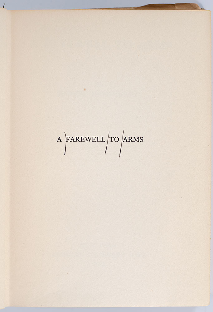 A Farewell To Arms.