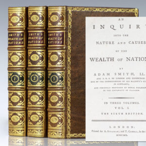 An Inquiry into the Nature and Causes of the Wealth of Nations.