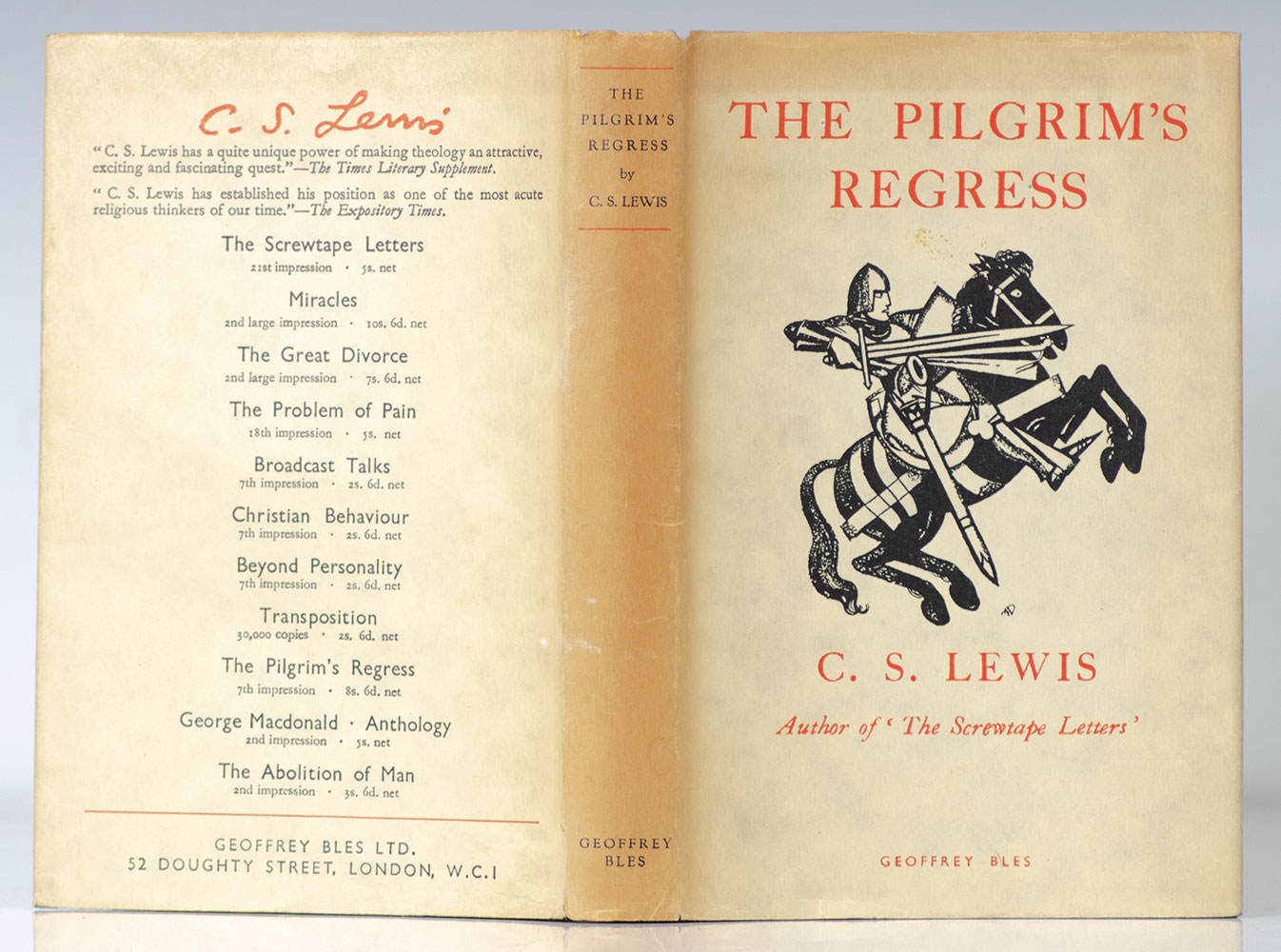 The Pilgrim's Regress.