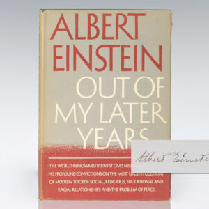 Out of My Later Years.