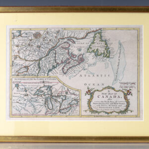 A New Map of Canada, Also the North Parts of new England and New York: with Nova Scotia and Newfound Land. [18th Century Map of Canada].