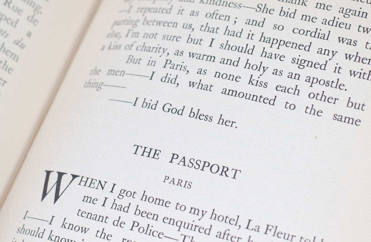 The Sentimental Journey Through France and Italy.