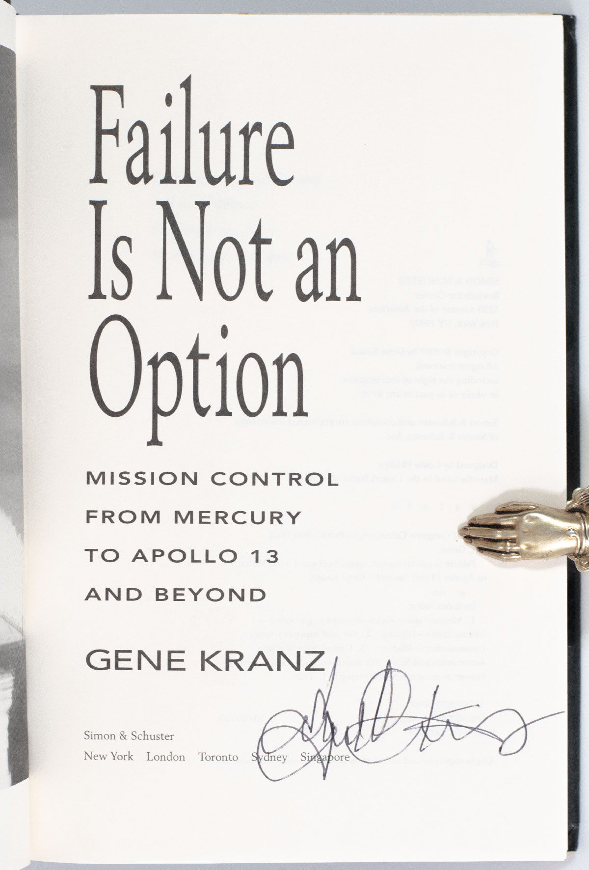 Failure Is Not An Option: Mission Control From Mercury to Apollo 13 and Beyond.