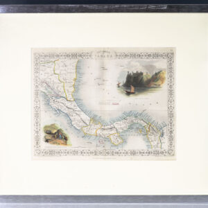 Isthmus of Panama. [John Tallis Engraved Mid 19th Century Map of Panama].