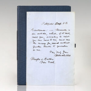 Herman Melville Autograph Letter Signed.