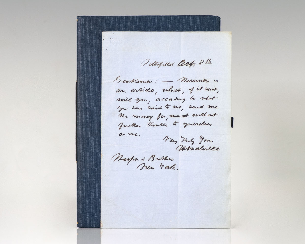 Herman Melville Autograph Letter Signed.