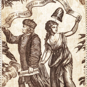 The Apotheosis of Franklin and Washington Printed Textile.