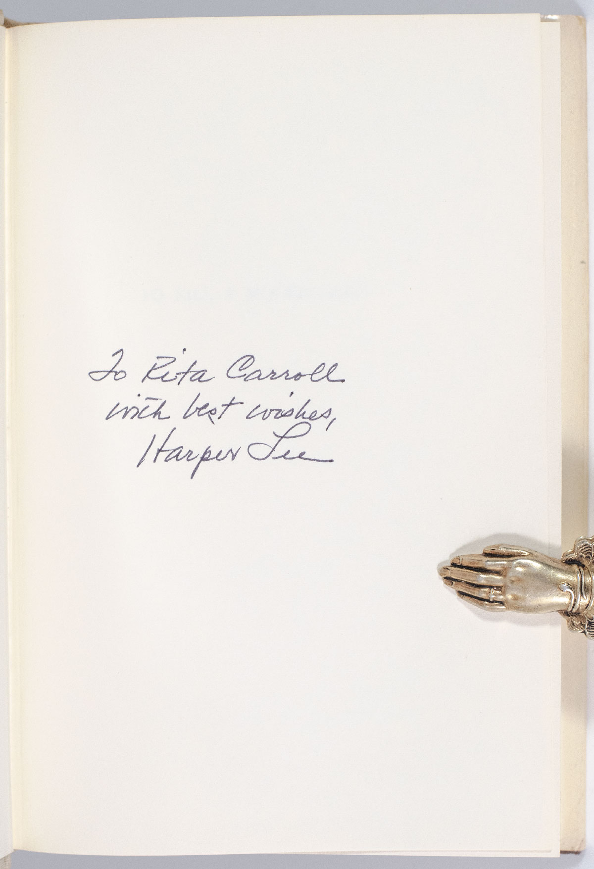 To Kill A Mockingbird.