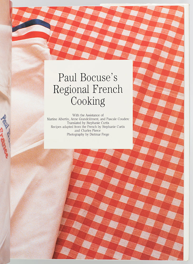 Bocuse's Regional French Cooking.