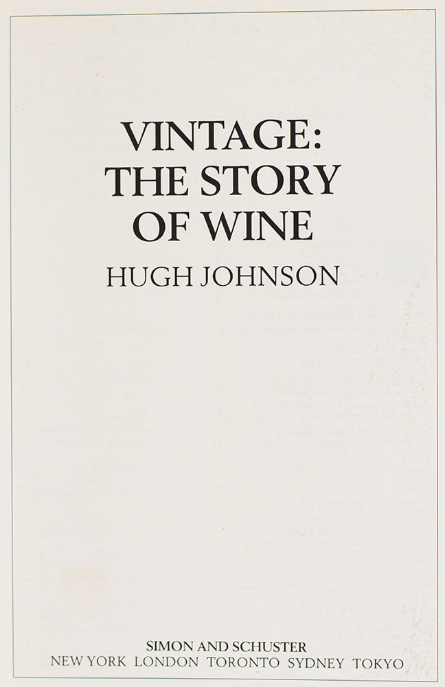 Vintage: The Story of Wine.