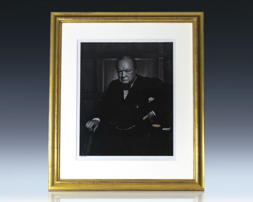 Yousuf Karsh Signed Winston S. Churchill Portrait.