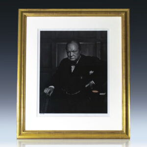Yousuf Karsh Signed Winston S. Churchill Portrait.