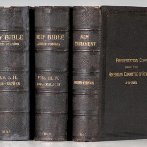The Holy Bible Containing the Old and New Testaments Translated Out of the Original Tongues: Being the Version Set Forth A.D. 1611 Compared with the Most Ancient Authorities and Revised.