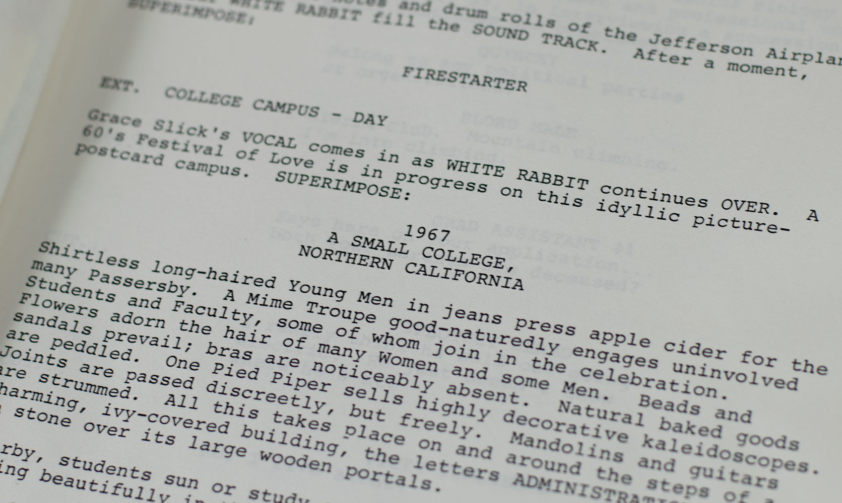 Firestarter Screenplay.