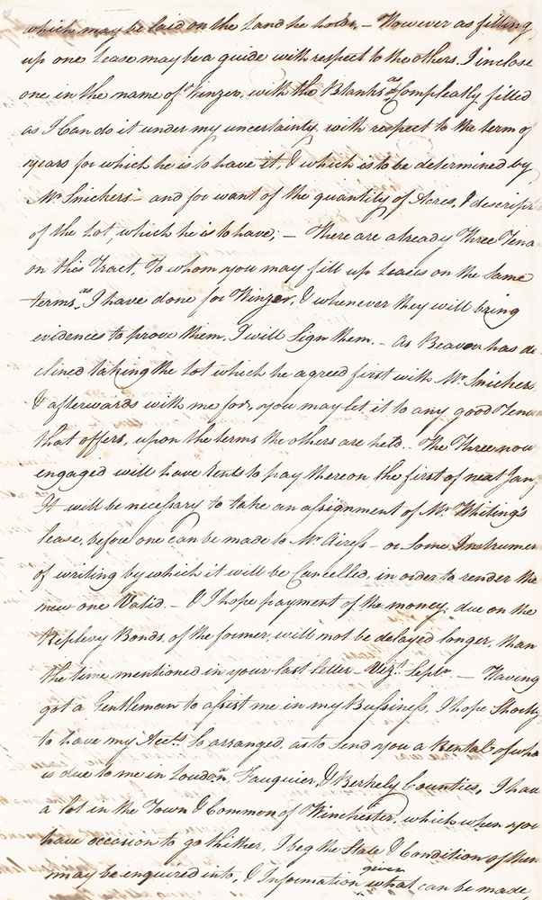 George Washington Autograph Letter Signed.