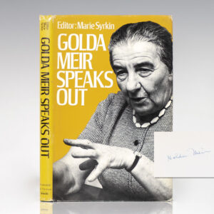 Golda Meir Speaks Out.