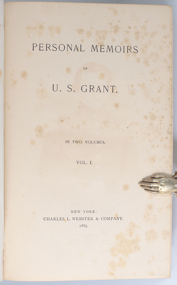 Personal Memoirs of U.S. Grant.