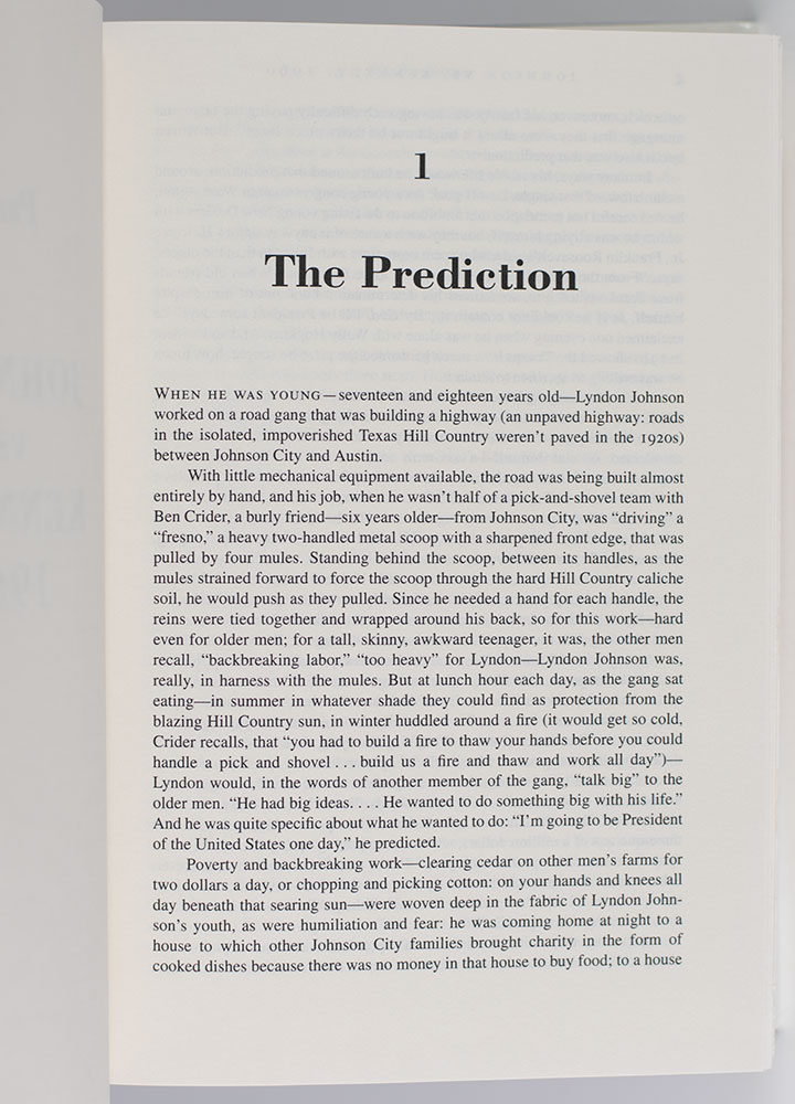 The Years of Lyndon Johnson: The Passage of Power.