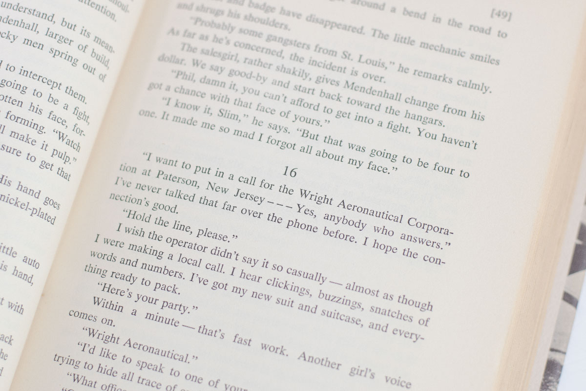 The Spirit of St. Louis.