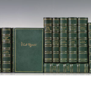 First Editions of Each of F. Scott Fitzgerald’s Works; Finely Bound by The Harcourt Bindery