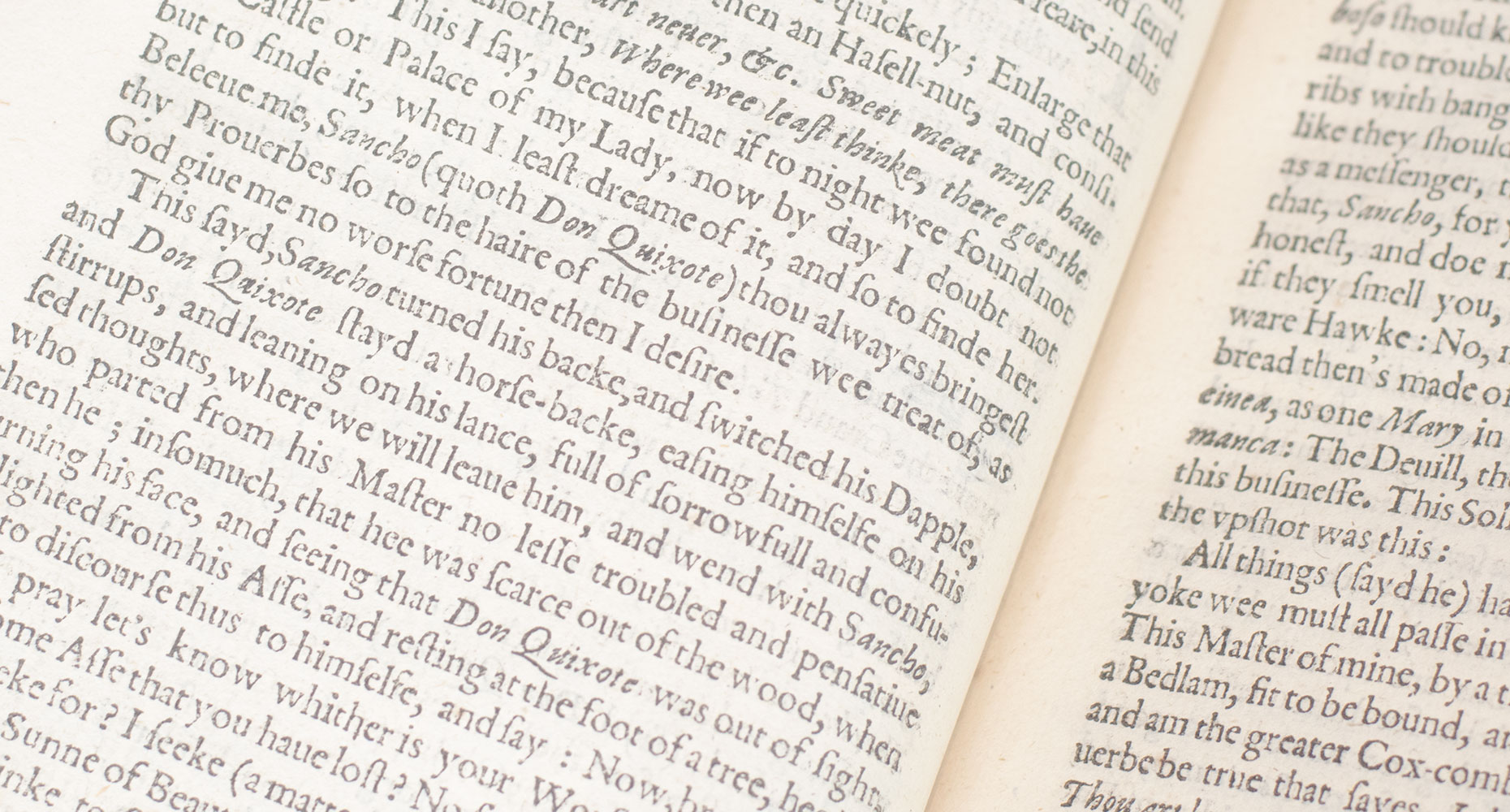 The History of Don-Quichote. The First Parte and The Second Part of the History of the Valorous and Witty Knight-Errant, Don Quixote of the Mancha.
