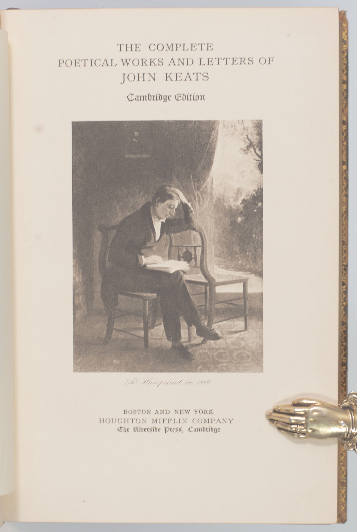 The Complete Poetical Works and Letters of John Keats.
