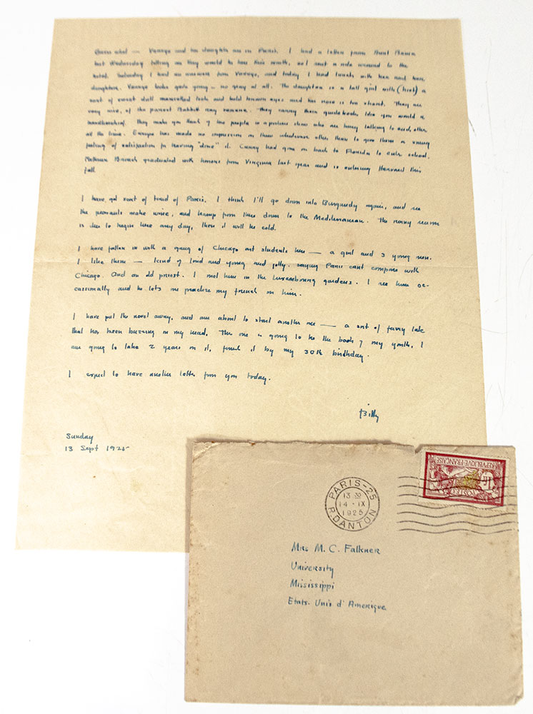 William Faulkner Autographed Signed Letters.