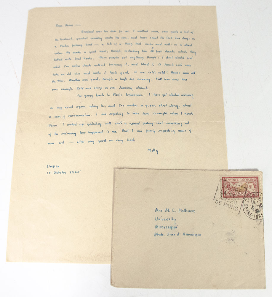 William Faulkner Autographed Signed Letters.