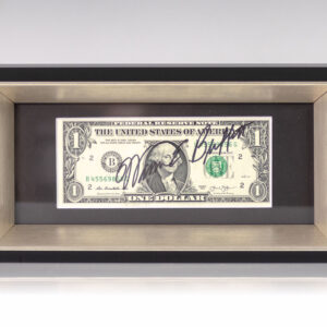 Warren Buffett Signed Dollar Bill.