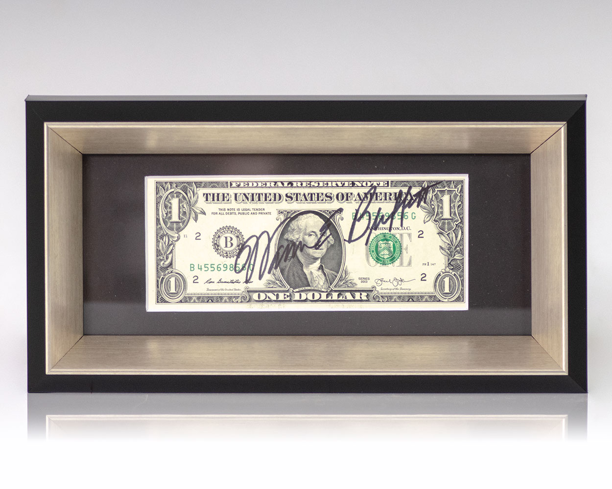 Warren Buffett Signed Dollar Bill.