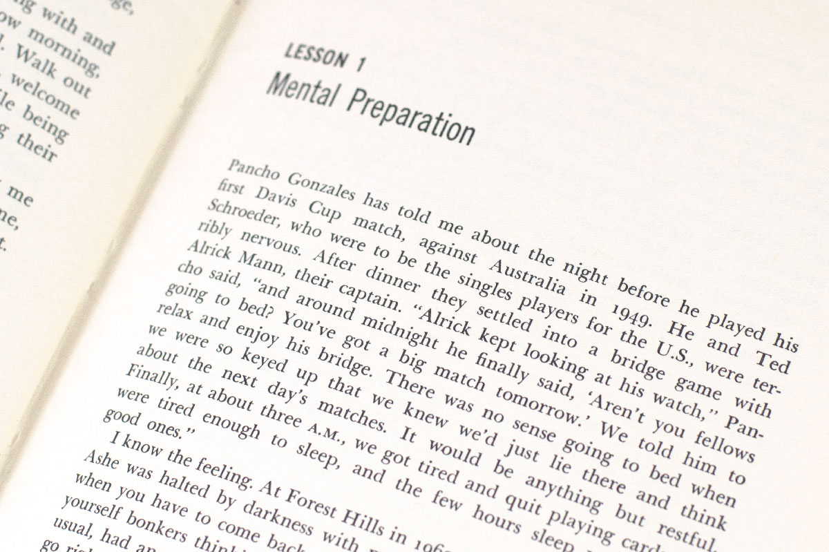 The Education of a Tennis Player.