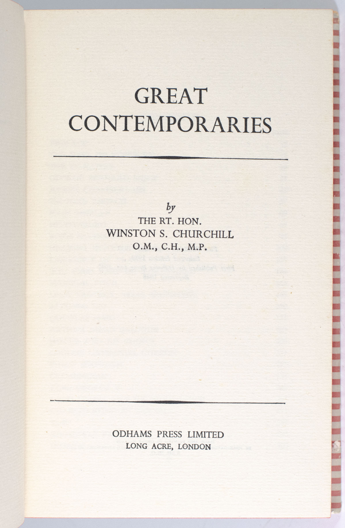 Great Contemporaries.