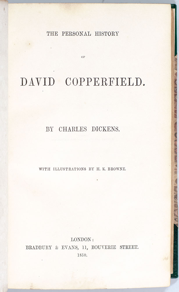 The Personal History of David Copperfield.