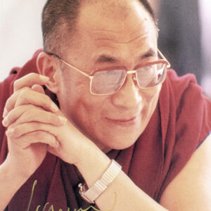 His Holiness the Dalai Lama Signed Photograph.