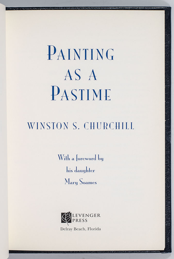 Painting As A Pastime.
