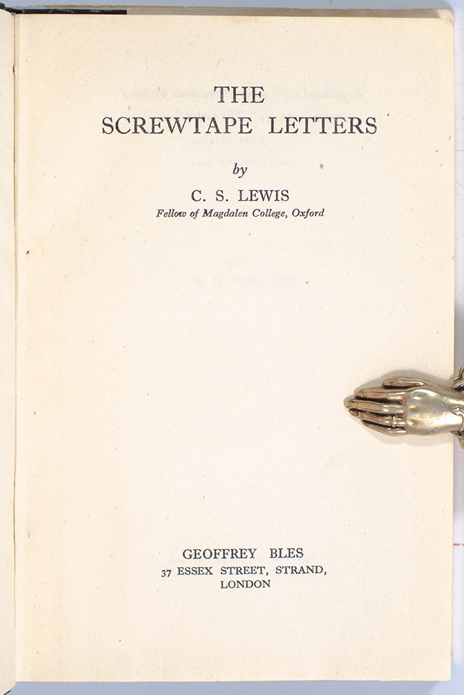 The Screwtape Letters.