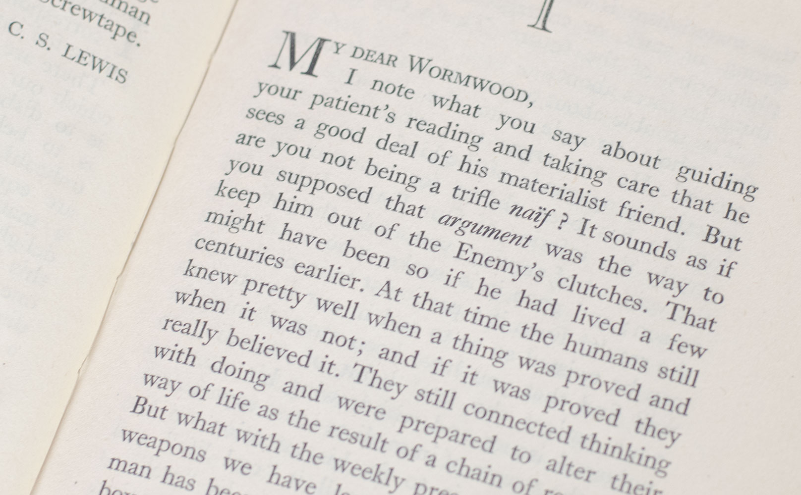 The Screwtape Letters.