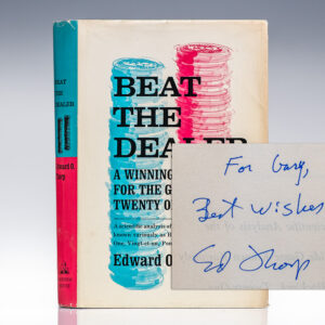 Beat the Dealer: A Winning Strategy for the Game of Twenty One