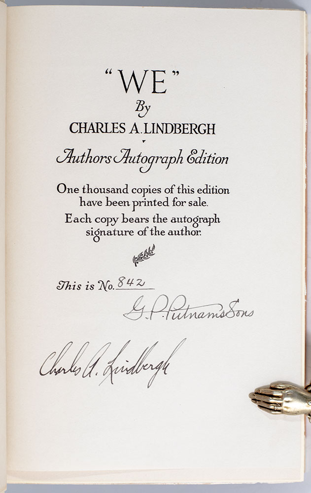 WE: The Famous Flier's Own Story of His Life and His Transatlantic Flight, Together With His Views on the Future of Aviation