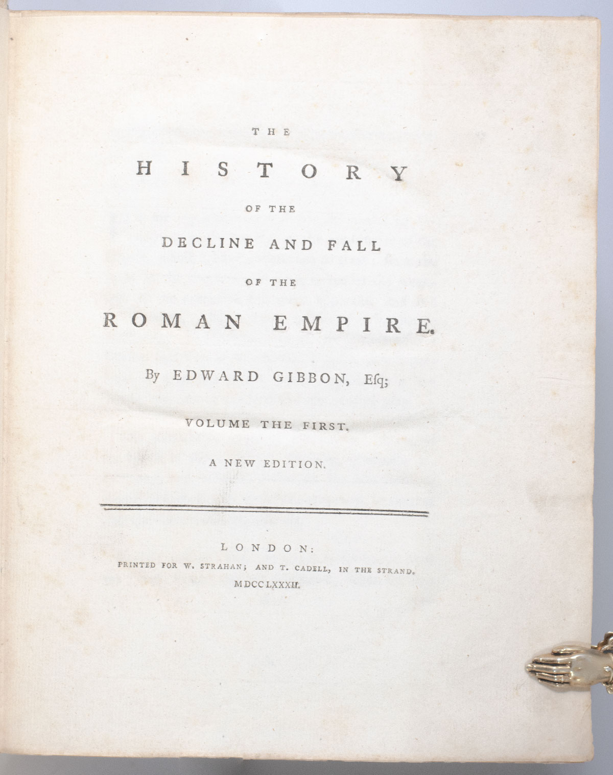 The History of the Decline and Fall of the Roman Empire.