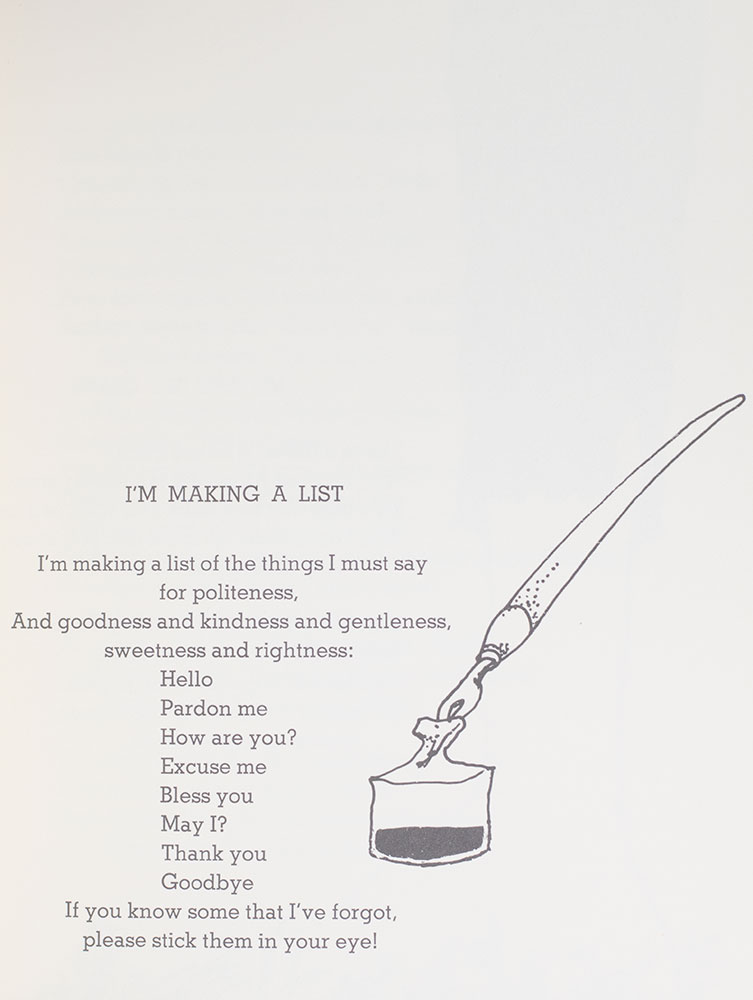 Where the Sidewalk Ends: Poems and Drawings.