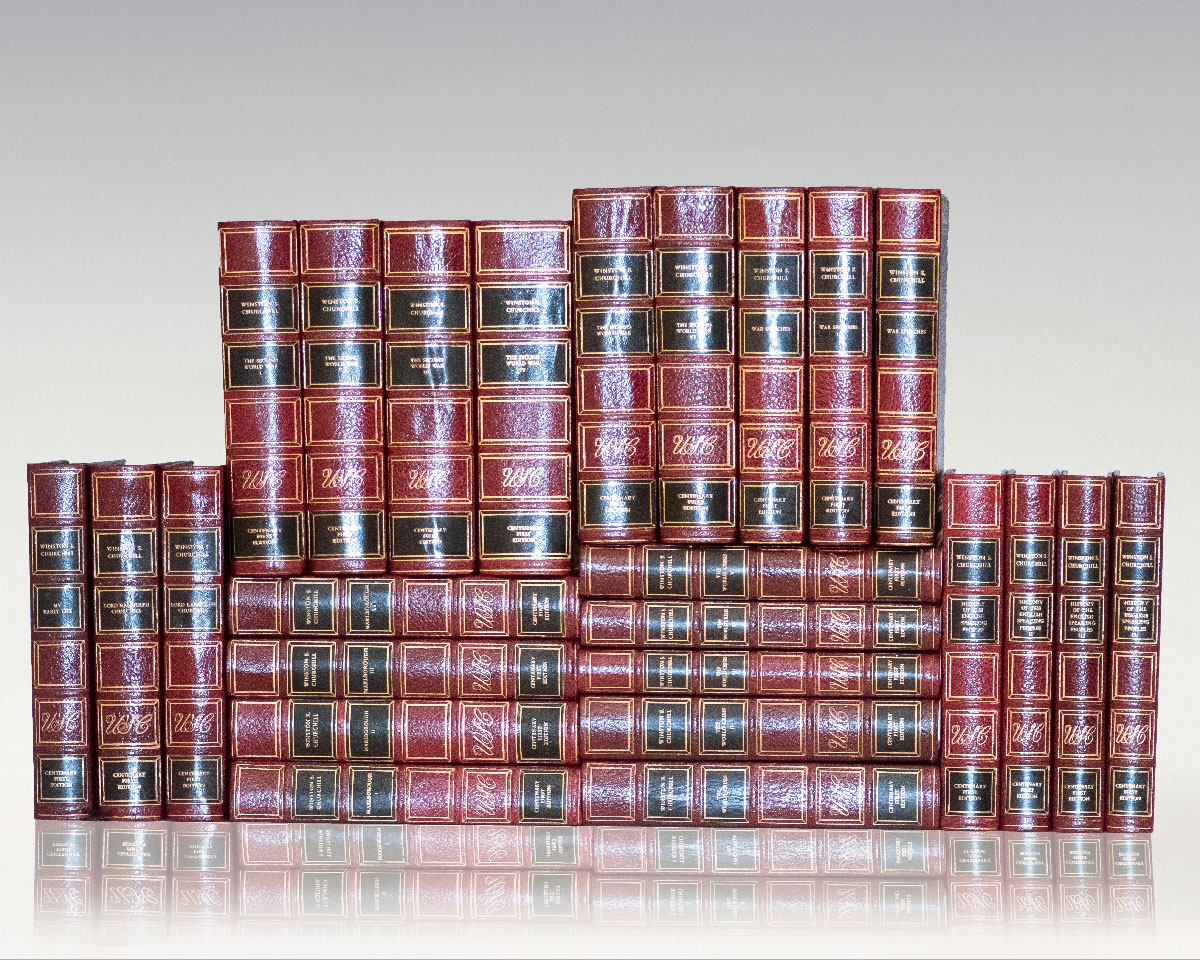 The Major Works of Sir Winston Churchill: Centenary First Edition. Complete 25 Volume Set comprising: The Second World War: A History of the English Speaking Peoples: The War Speeches: The World Crisis: Marlborough His Life and Times: Lord Randolph Churchill: My Early Life.