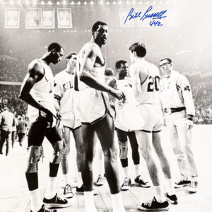Bill Russell Signed Oversized Photograph.