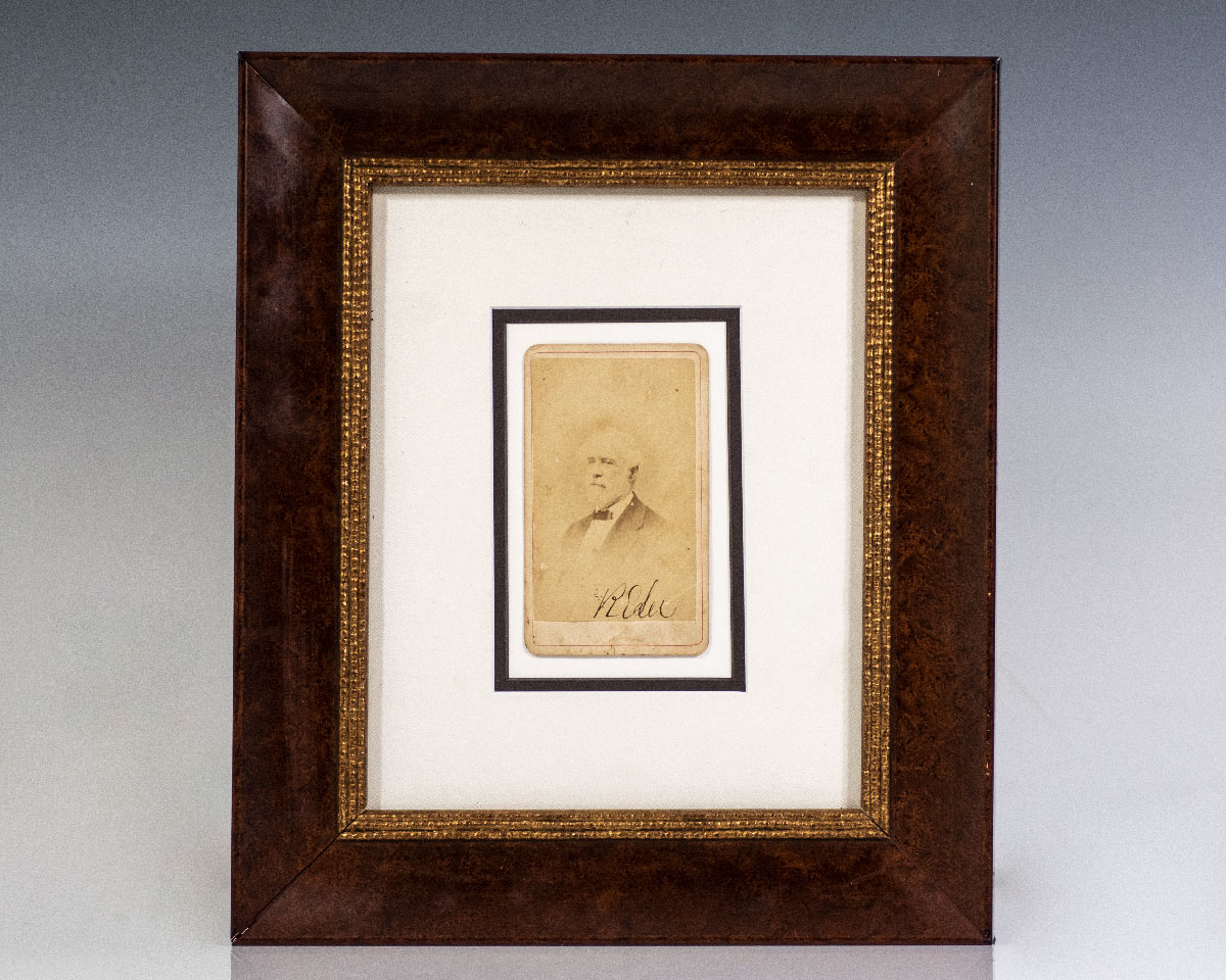 Robert E. Lee Signed Carte-de-Visite.