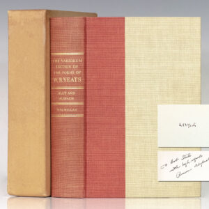 The Variorum Edition of the Poems of W.B. Yeats.