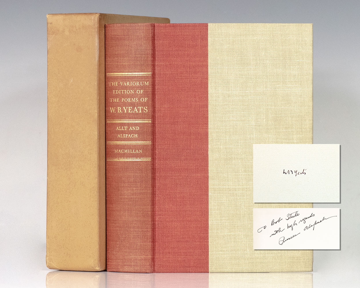 The Variorum Edition of the Poems of W.B. Yeats.