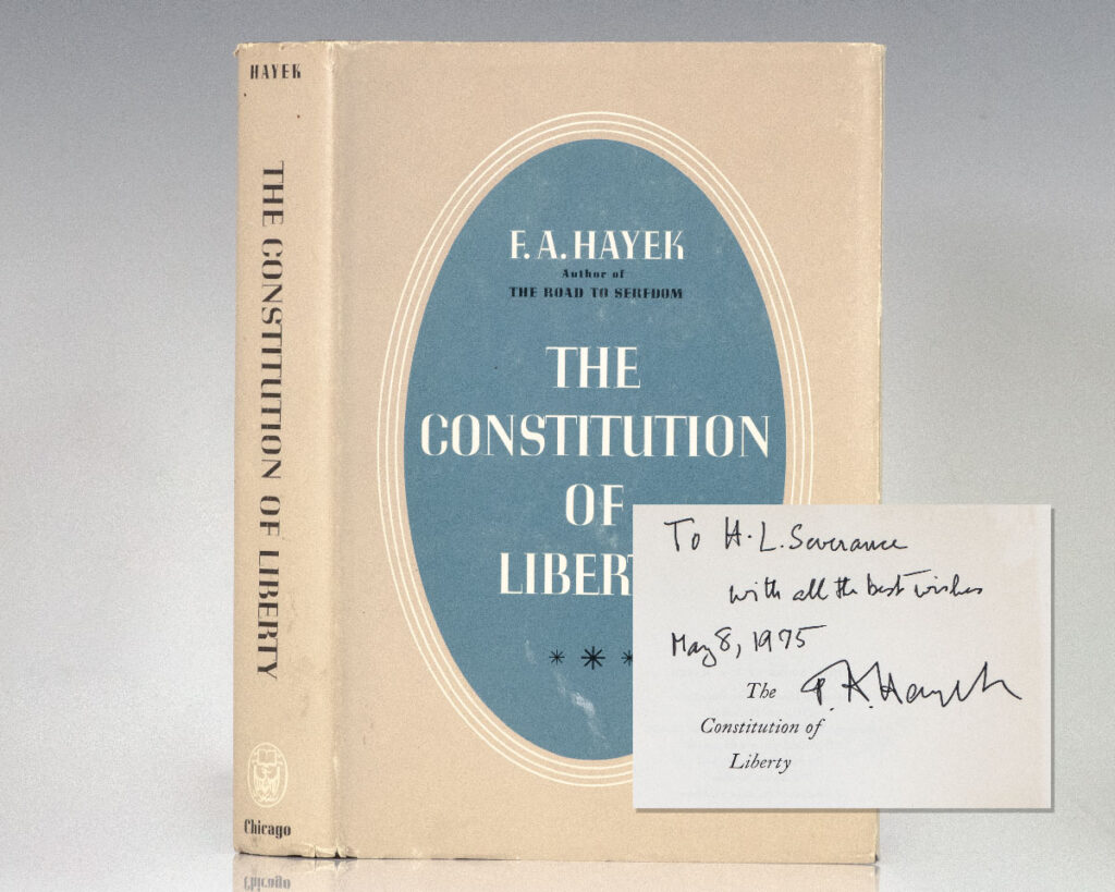 The Constitution of Liberty.