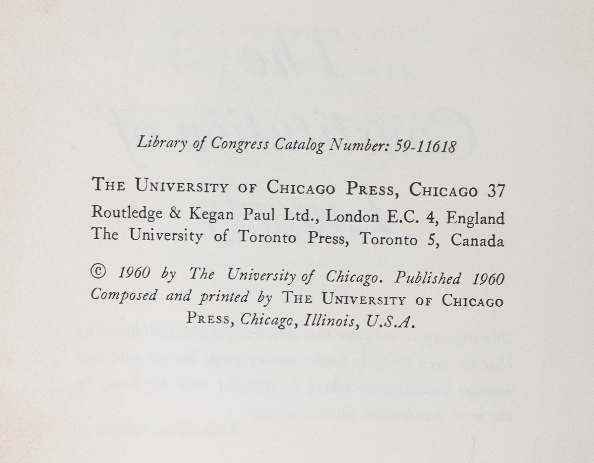 The Constitution of Liberty.