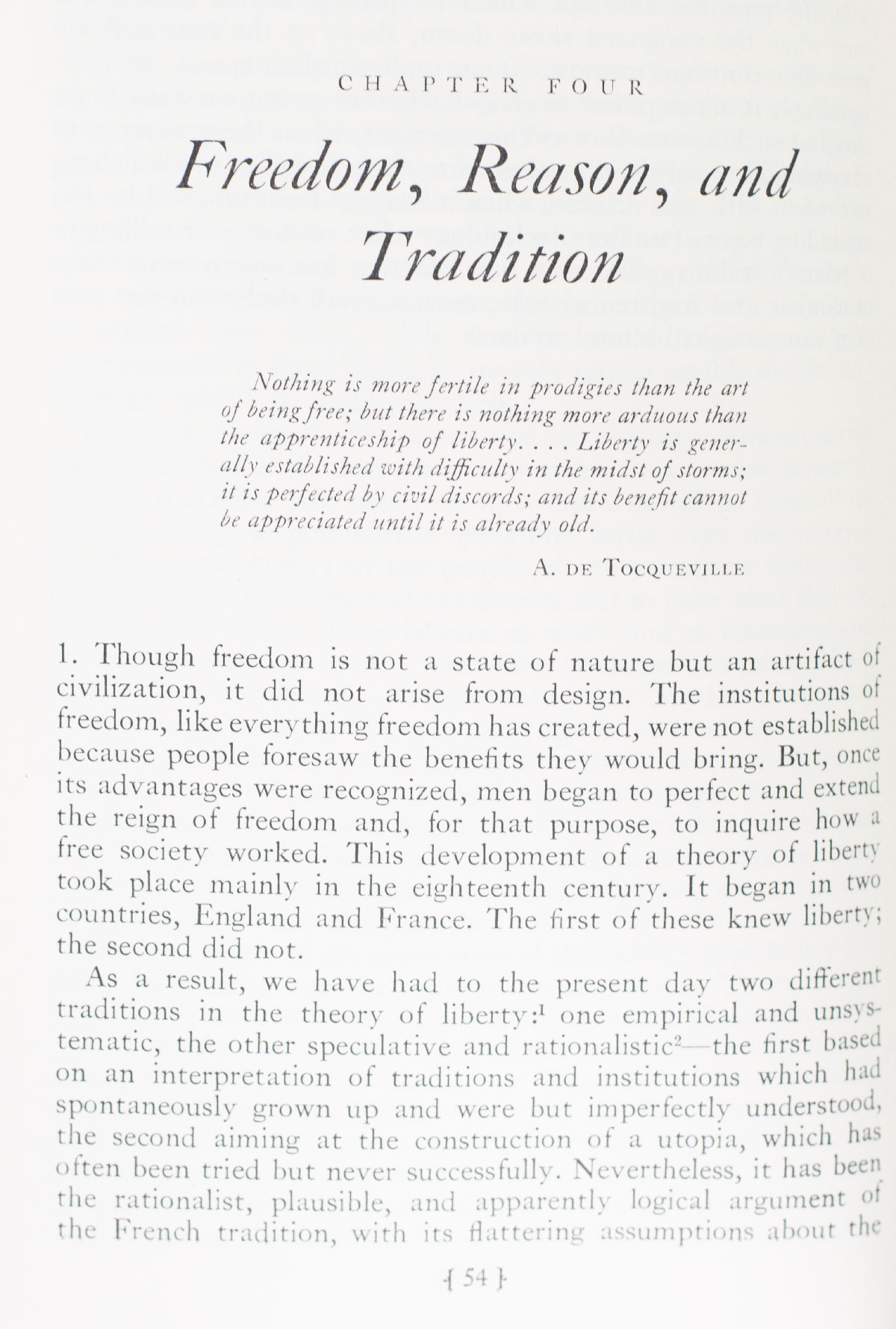 The Constitution of Liberty.