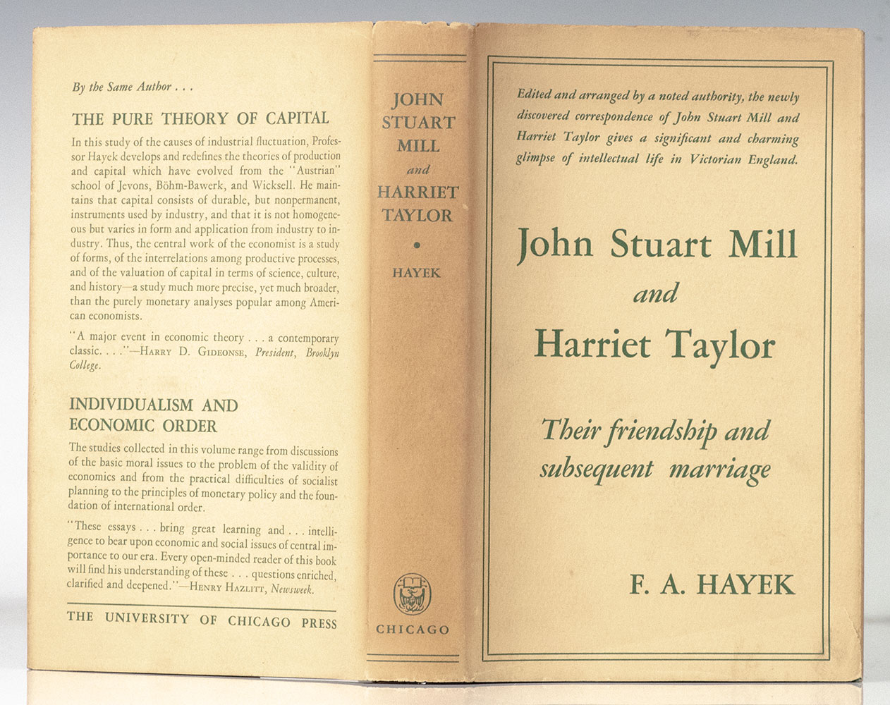John Stuart Mill and Harriet Taylor: Their Friendship and Subsequent Marriage.